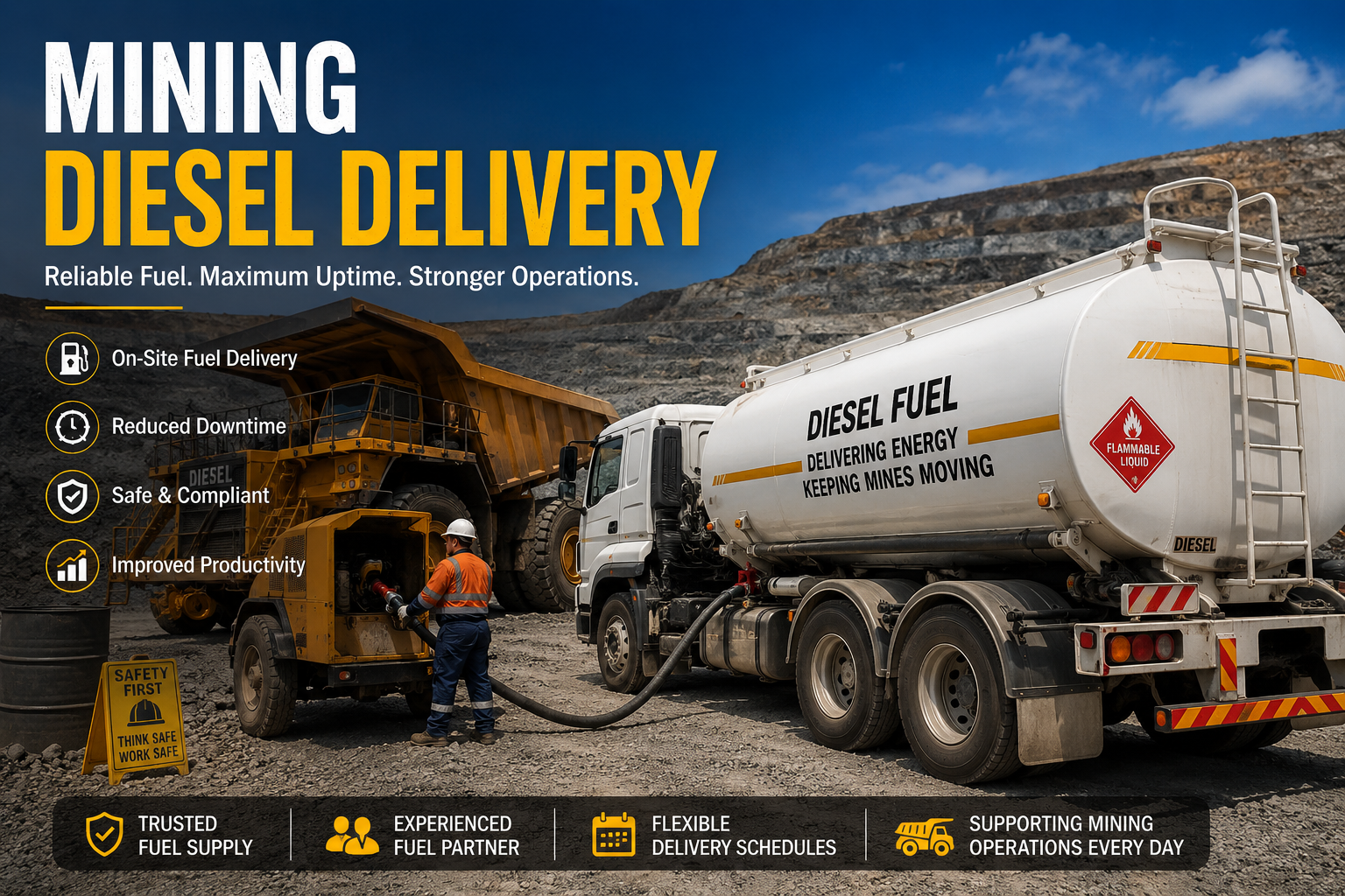 Mining Diesel Delivery for Reliable Fuel Supply